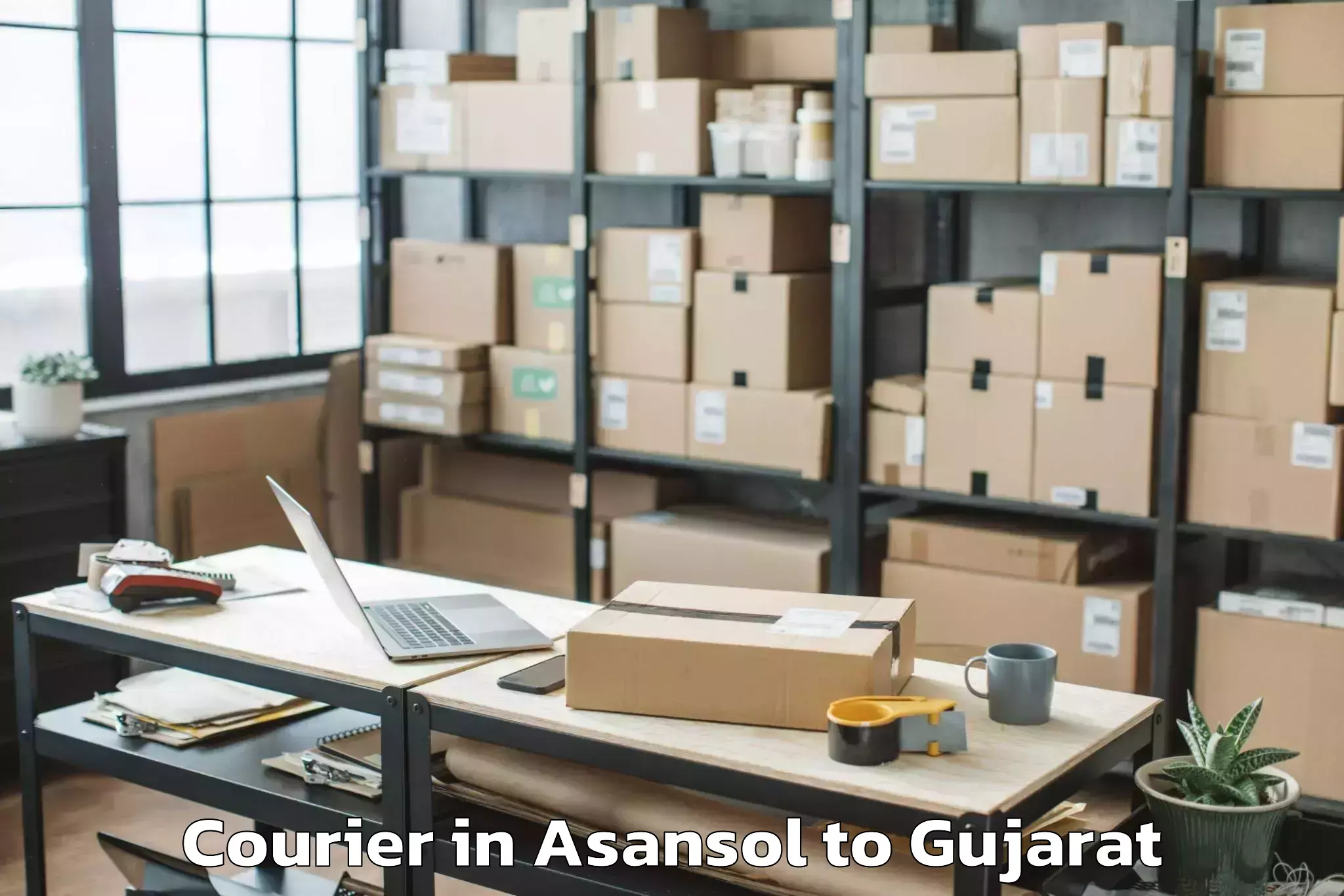 Asansol to Mahudha Courier